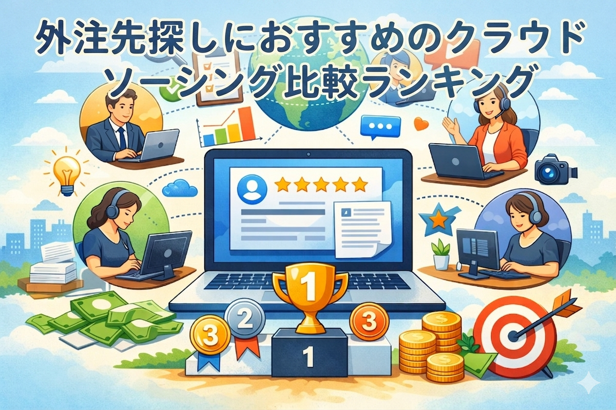 外注先探しにおすすめのクラウドソーシング比較ランキング5選｜クラウドワークスが選ばれる理由とは