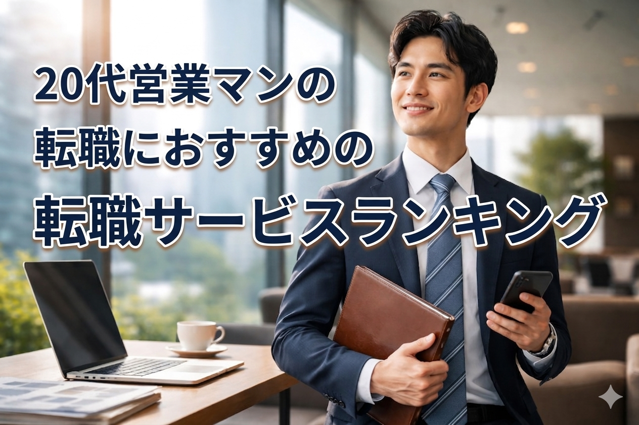 20代営業マンの転職成功におすすめの転職サービスランキング｜年収アップを狙うならミイダス