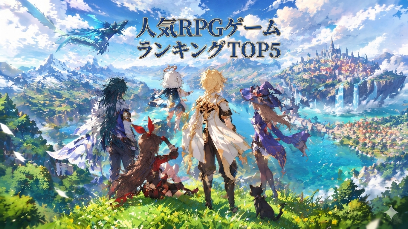 原神が選ばれる理由とは？人気RPGゲームランキングTOP5