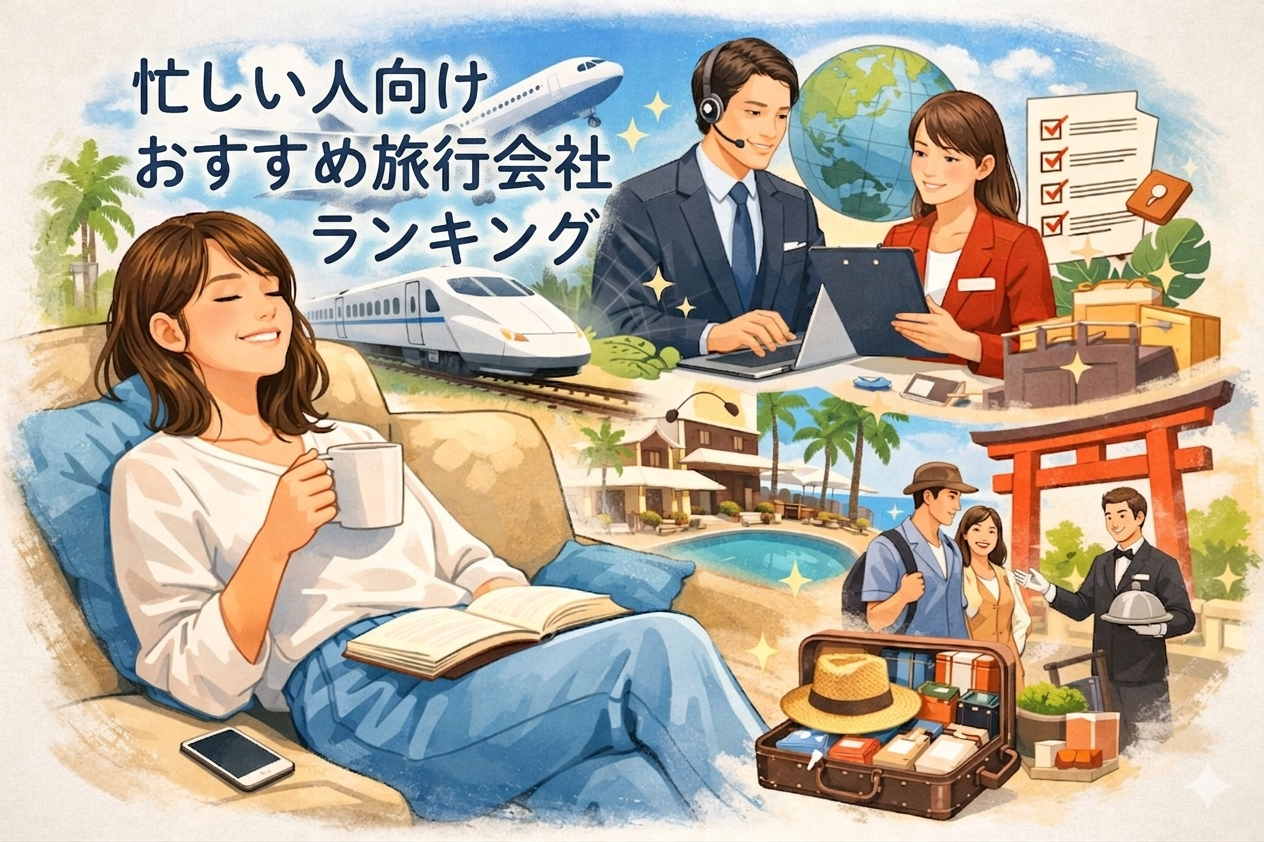 忙しい人向けおすすめ旅行会社ランキング|安心して任せるならJTB